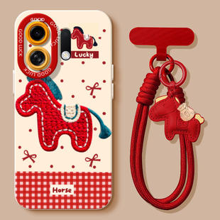 刺绣小马适用oppok13turbopro手机壳k11x2026新年oppok10保护套k12plus硅胶k9女防摔k12s新款k13turbo高级马