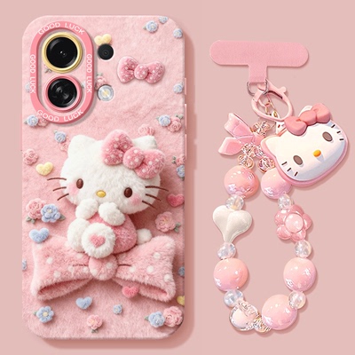 适用oppok13turbopro手机壳k13turbo新款k12s硅胶k12plus挂绳k11xKT猫oppok10全包k9防摔2026凯蒂猫女保护套