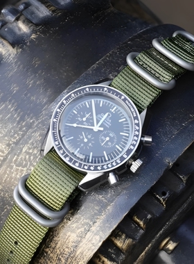复古NATO高密尼龙表带~适用万国IWC飞行员小王子马克十八表径4041