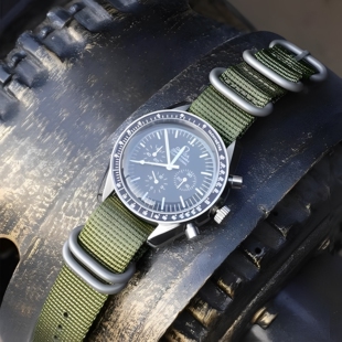 复古NATO高密尼龙表带~适用万国IWC飞行员小王子马克十八表径4041