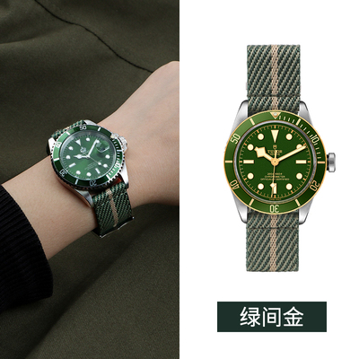 21mm提花编织表带柔软舒适