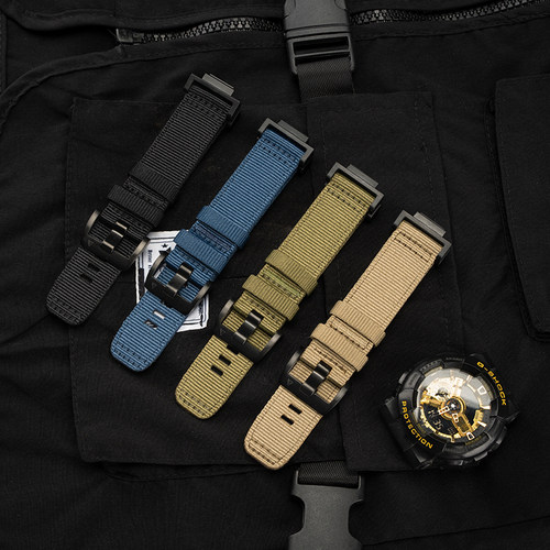 适配卡西欧剑鱼MDV-106尼龙表带MTP-VD01水鬼海洋之心战术带22mm