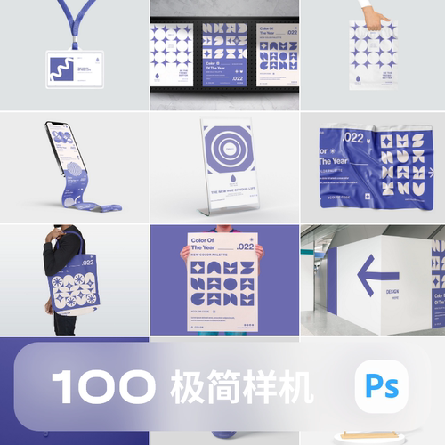 文创品牌手提袋抱枕VI样机logo智能VIS贴图素材PSD