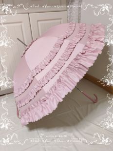 现货Lolita伞洛丽塔雨伞晴雨伞长柄花边公主风小清新公主洋伞