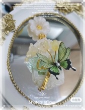 原创设计lolita janemarple风cla系花窗蝴蝶森系铃兰项链