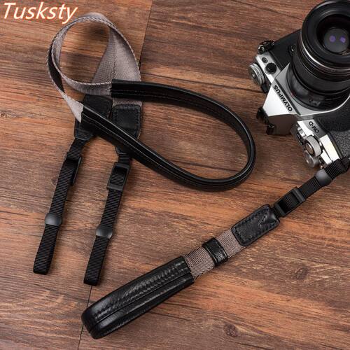 Tusksty相机肩带腕带牛皮挂脖绳