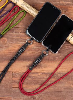 tusksty手工原创简约手机挂脖绳男女通用可拆华为苹果手机壳挂绳