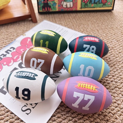 日单乳胶宠物狗狗发声橄榄球超软易咬不伤牙发声贼大解闷互动益智