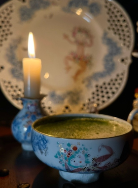 德国梅森meissen仲夏夜之梦Nacht咖啡杯1382c红茶杯