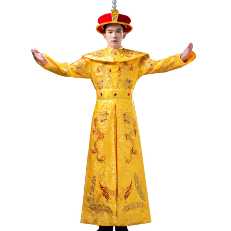 清朝古装服装亮片绣花皇帝龙袍影视道具服古代大王服饰外套表演装|ruв категории Женская одежда, костюм/национальная одежда/театр костюм, национальная одежда/этап погрузки - от Buy2taobao.com для оказания профессиональной услуги покупки агента Taobao
