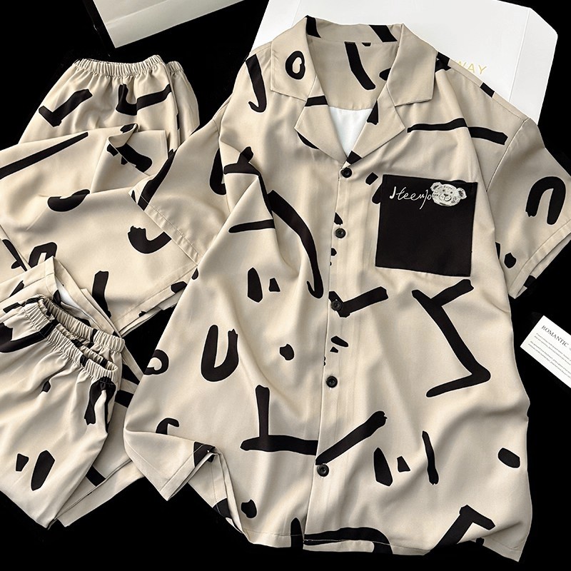 三件套睡衣男夏季2025新