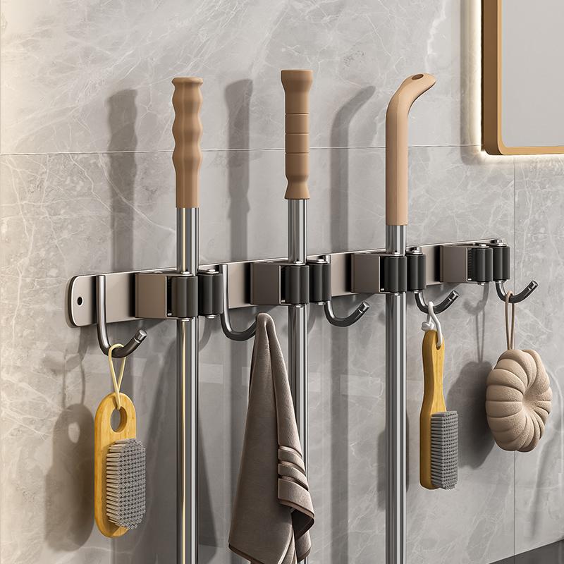 法路易太空铝连体拖把架