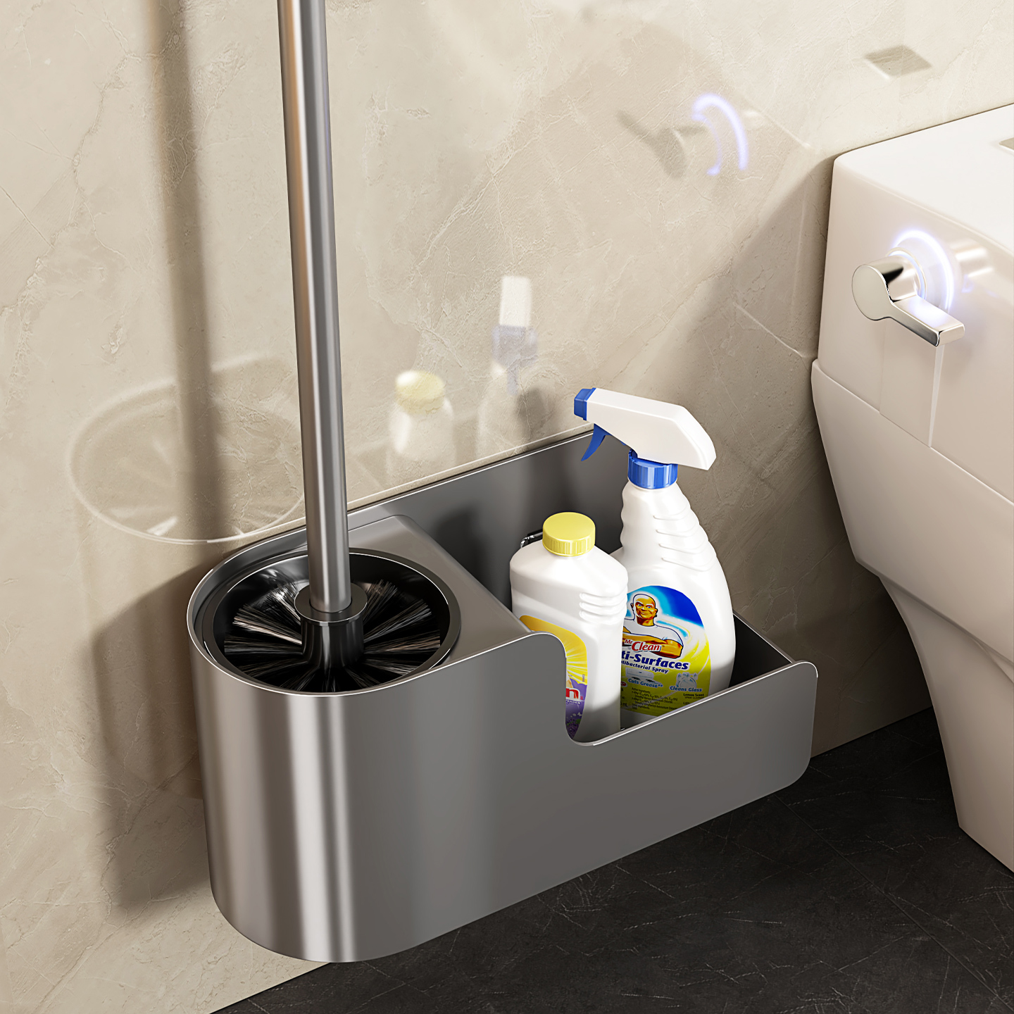 马桶刷壁挂式置物架家用神器