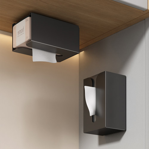 悬挂抽纸盒免打孔安装