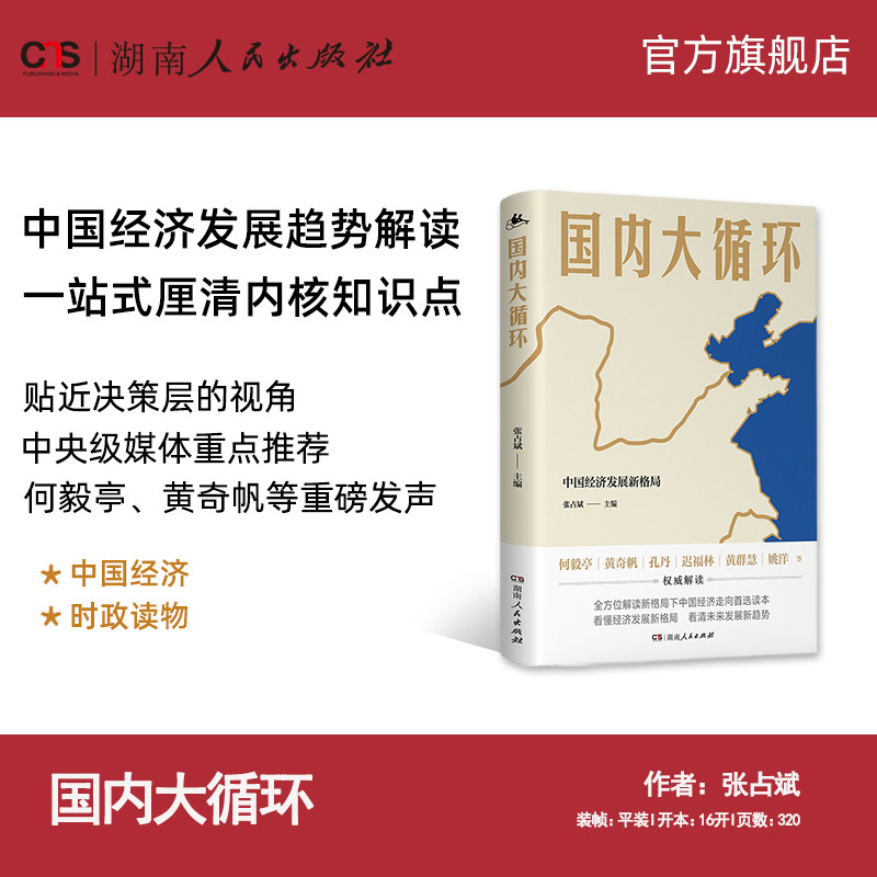 【正版】国内大循环 大循环的开创之作中国经济发展趋势解读更加贴近决策层的视角讲透新发展格局下的战略与机遇湖南人民出版社