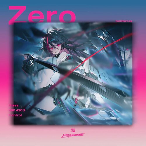 Hachiware[Zero]钢化玻璃鼠标垫