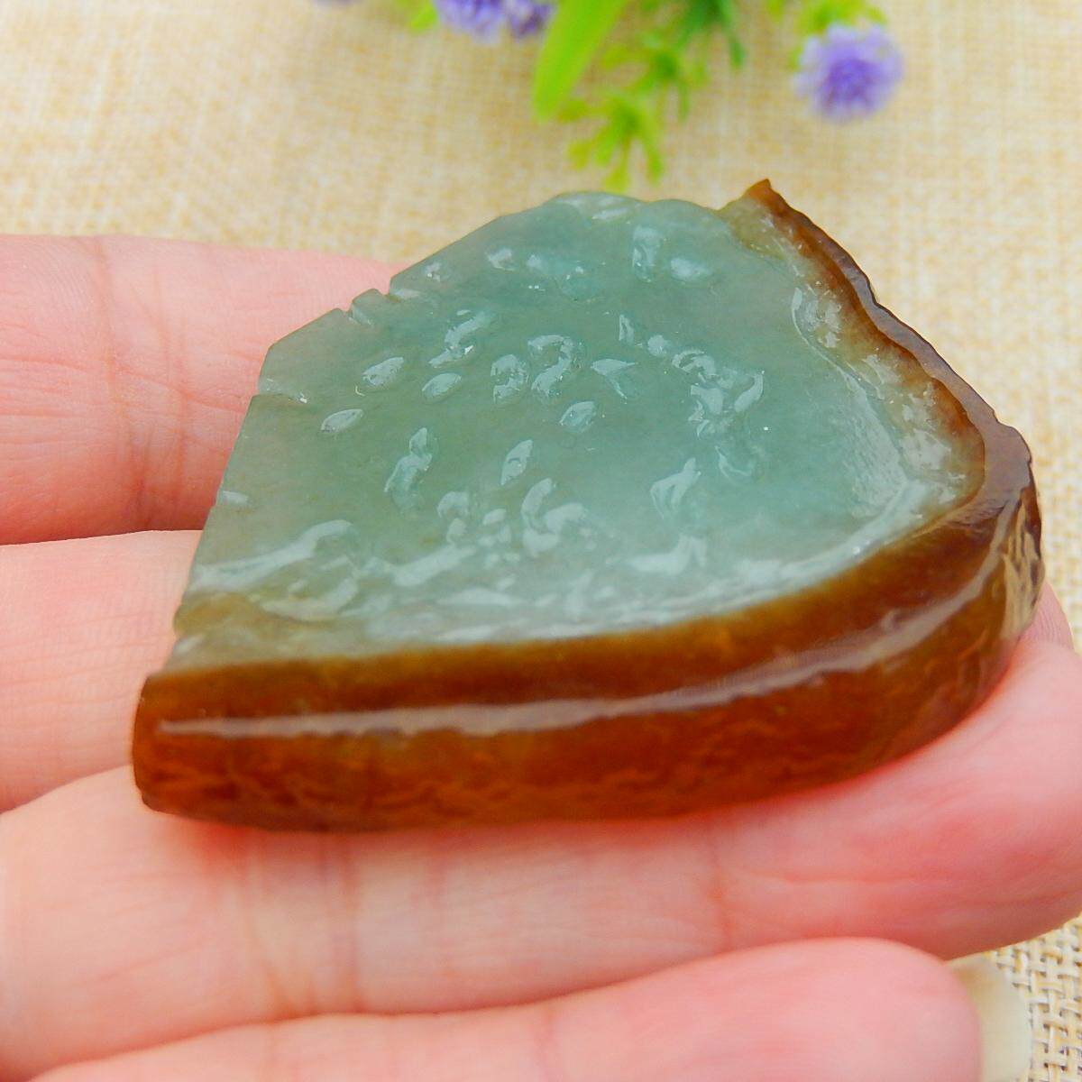 翡翠毛料玉石色料冰种原石明料手镯芯飘绿飘花红翡牌子紫罗兰挂件