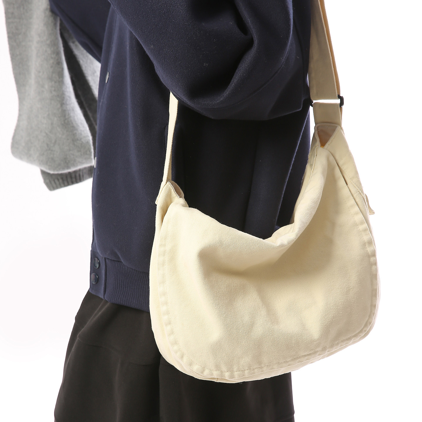 2026春新款女包日韩风百搭复古水洗帆布单肩包女休闲饺子包斜挎包,箱包皮具/热销女包/男包,单肩包,淘宝优惠券,粉丝福利购,淘宝优惠卷