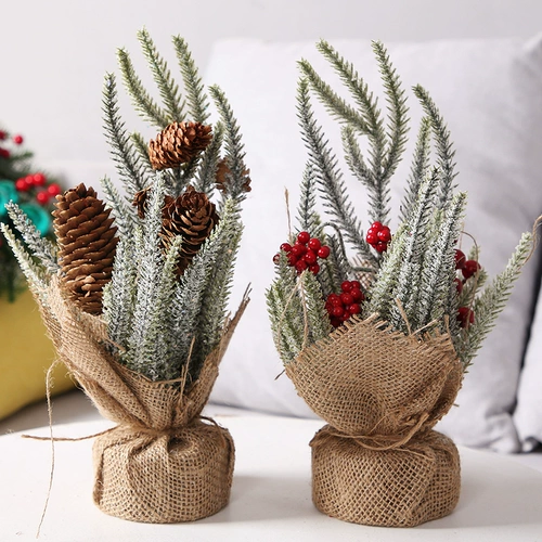 Рождественское украшение маленькая рождественская елка отвар на рабочее столик