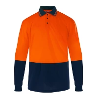 Флуоресцентные оранжевые длинные рукава