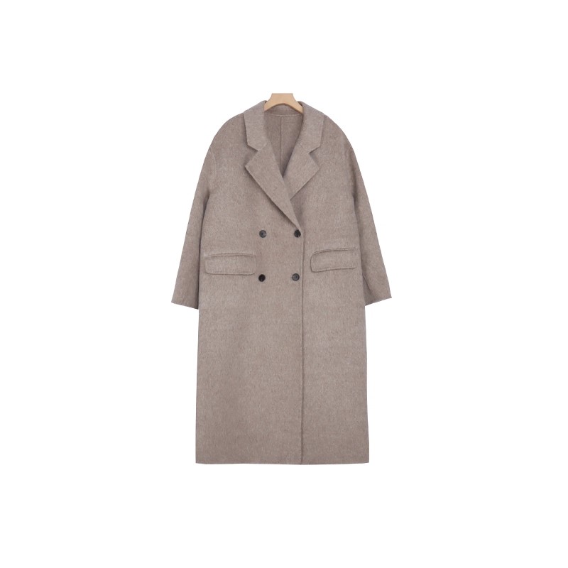 【暮色大衣】王福贵定制～复古西装领骆驼蚕丝长款大衣12.5