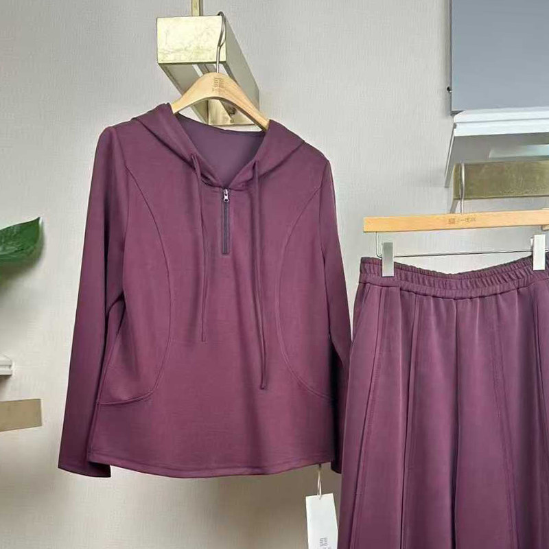 天娇一生水2026春季新款长袖打底衫女大码连帽短款上衣女T恤25827