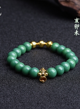 帝师佛珠店2026龙年猪兔羊三合木系琉璃手串