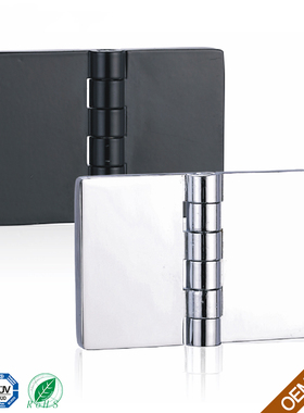 CL214-1黑色锌合金电柜合页HL021-2亮光铰链外形74*50孔距56*30