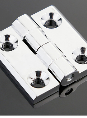 CL040-2柜门亮光合页铰链孔距25*25黑色合页304不锈钢配电柜铰链