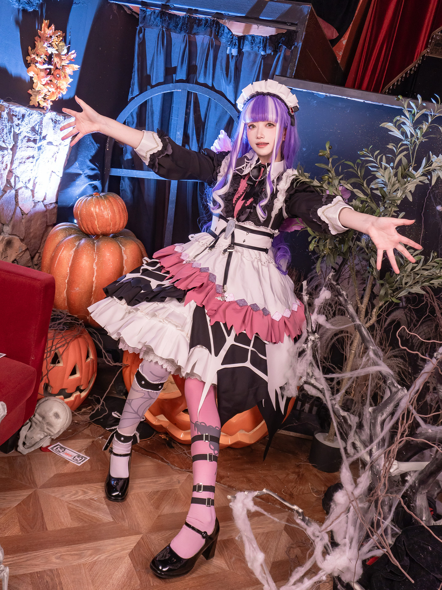 CGCOS аниме-костюм BanGDream RAS Papa Ling Wang Na cos, ПАРЕО, костюм COS