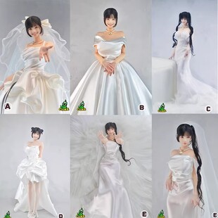 现货 1/6 CUKETOYS 婚纱 女兵人偶服饰 婚纱礼服 抹胸连衣裙