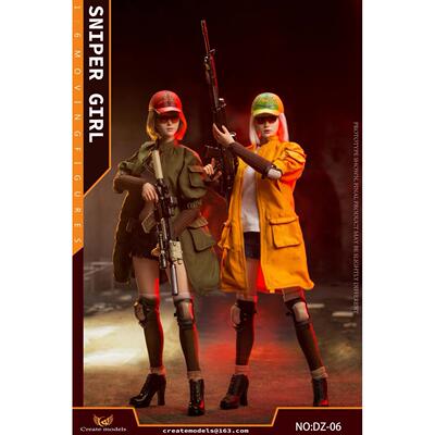 现货 Createmodels 1/6 狙击女孩 双生莺 双生澜 DZ-05-06 可动