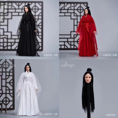 现货cdtoys cd050 1/6女兵人仙女白浅cos古装汉服适合包胶素体