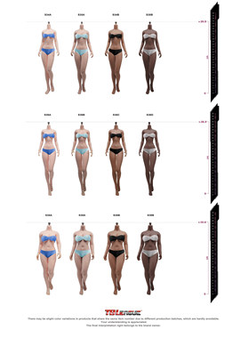 TBLeague PH 1/6 S34 S35 S36 S38 S39 素体钢骨连脚包胶女兵人