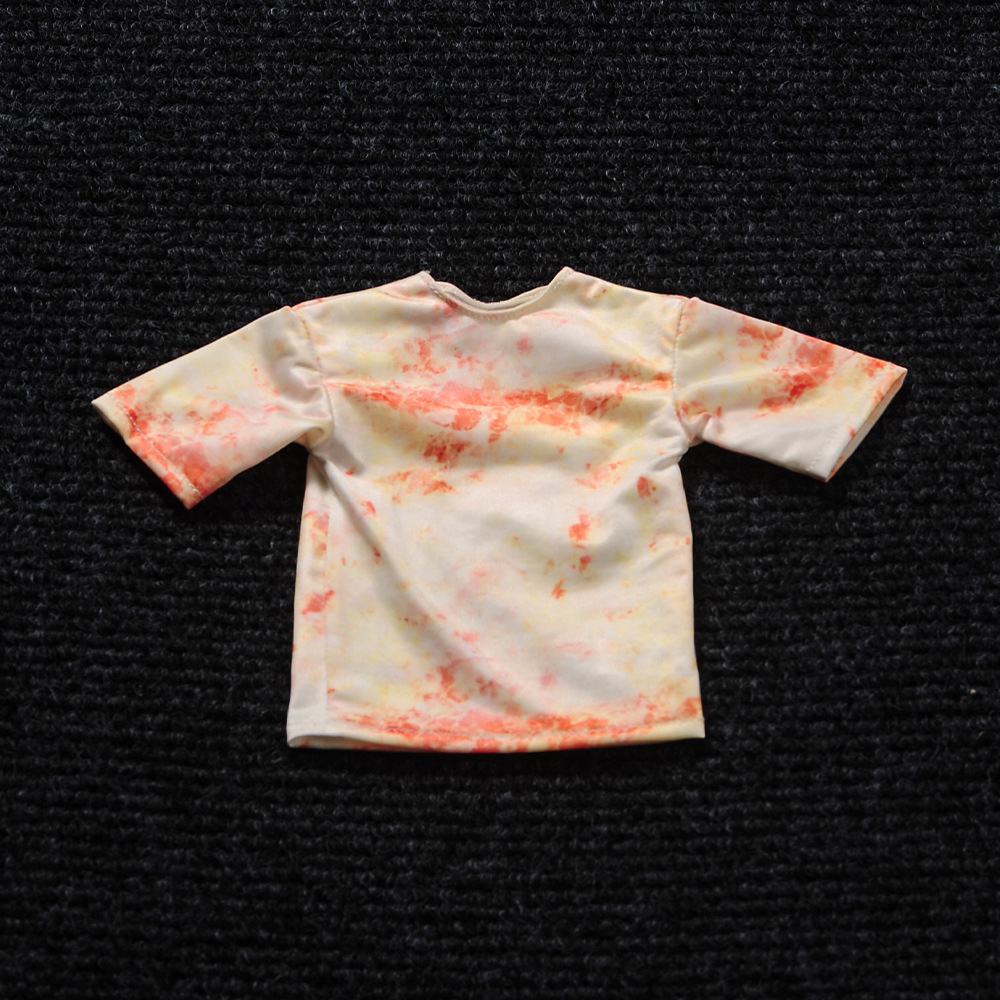 1/6 兵人衣服模型 上衣彩色印染T恤 可动人偶模型娃衣