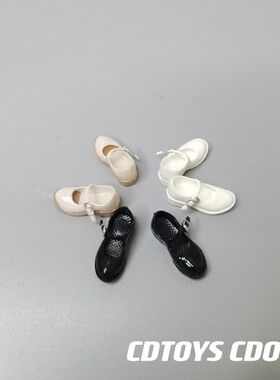 现货cdtoys CD041 1/12女兵人素体学生鞋 学生妹JK皮鞋模型