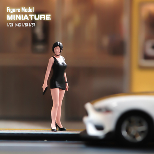 现货1/87/64/43/24/18 艾达王-持短枪版微缩场景微拍摄影模型人偶