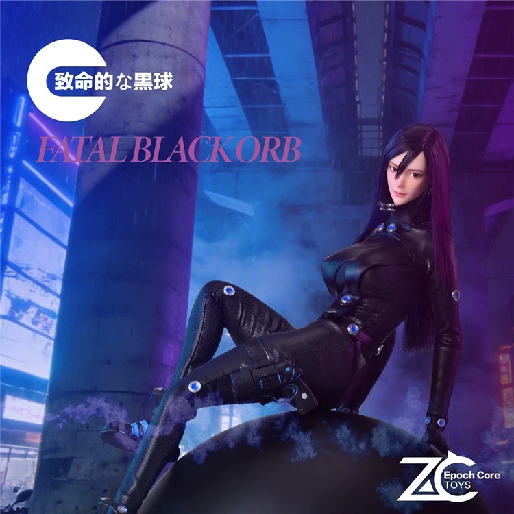 预售定金 Zc Toys 1/6比例 女兵人 致命黑球 植发可动眼 人偶