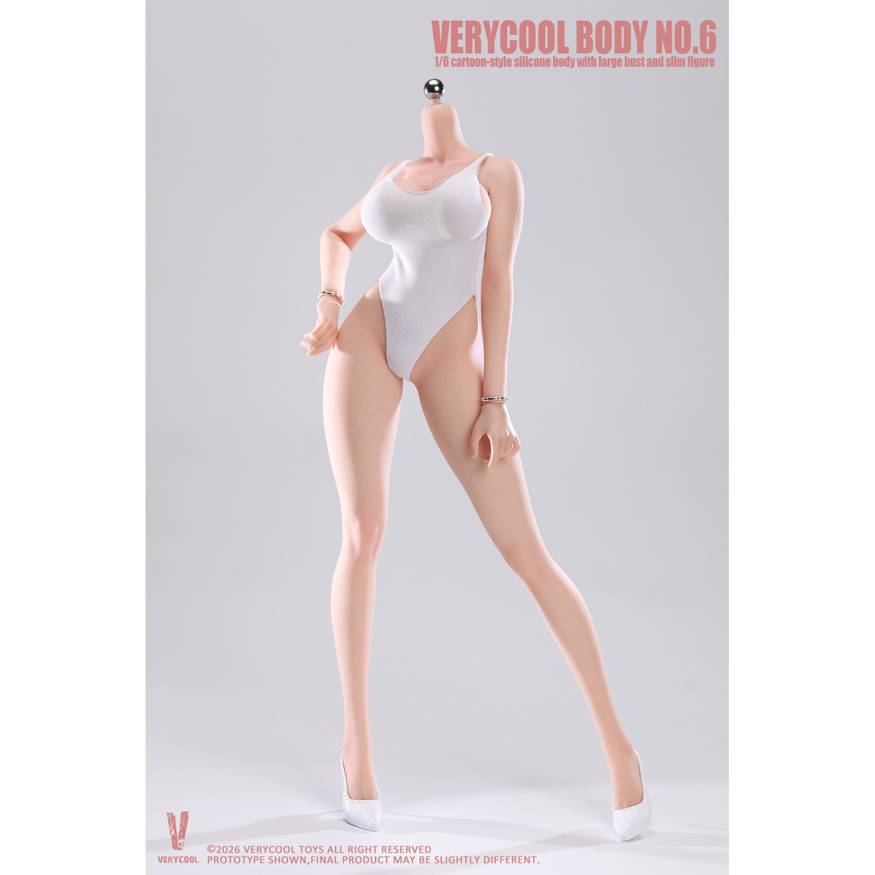 现货 VERYCOOL  VCD-06 6号素体 1/6 丰满窄肩蜂腰连脚体型