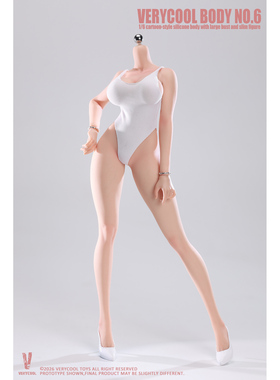 预售定金 VERYCOOL  VCD-06 6号素体 1/6 丰满窄肩蜂腰连脚体型