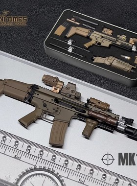 1/6 mini times toys 缩小比例 MK16 MK17 MP7 武器模型 不可发射