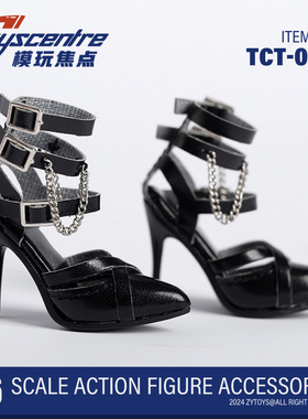 Toyscentre 模玩焦点TCT-035 1/6比例兵人手办尖头细跟高跟鞋模型