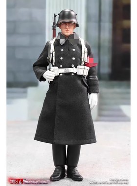 现货 3R 1/12TG80007小帝国系列第七弹德国SS礼兵-亚伦（白色版）