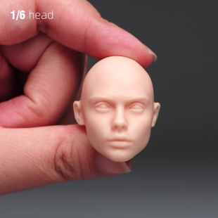 现货 1/6 欧美个性美女 薇拉头雕 特战女兵人 兵人配件白模