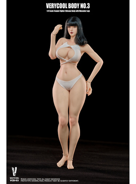 现货  VERYCOOL 丰满体型铂金硅胶VCD-03  1/6 女素体