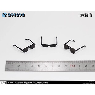 现货 ZYTOYS ZY3015 1/6  男款飞行员眼镜模型（3款）兵人散件