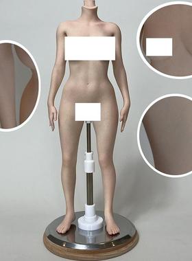 截单 PDTOYS PDTOYS-S1 1/6 铂金硅胶包胶女兵人素体 中胸白肤