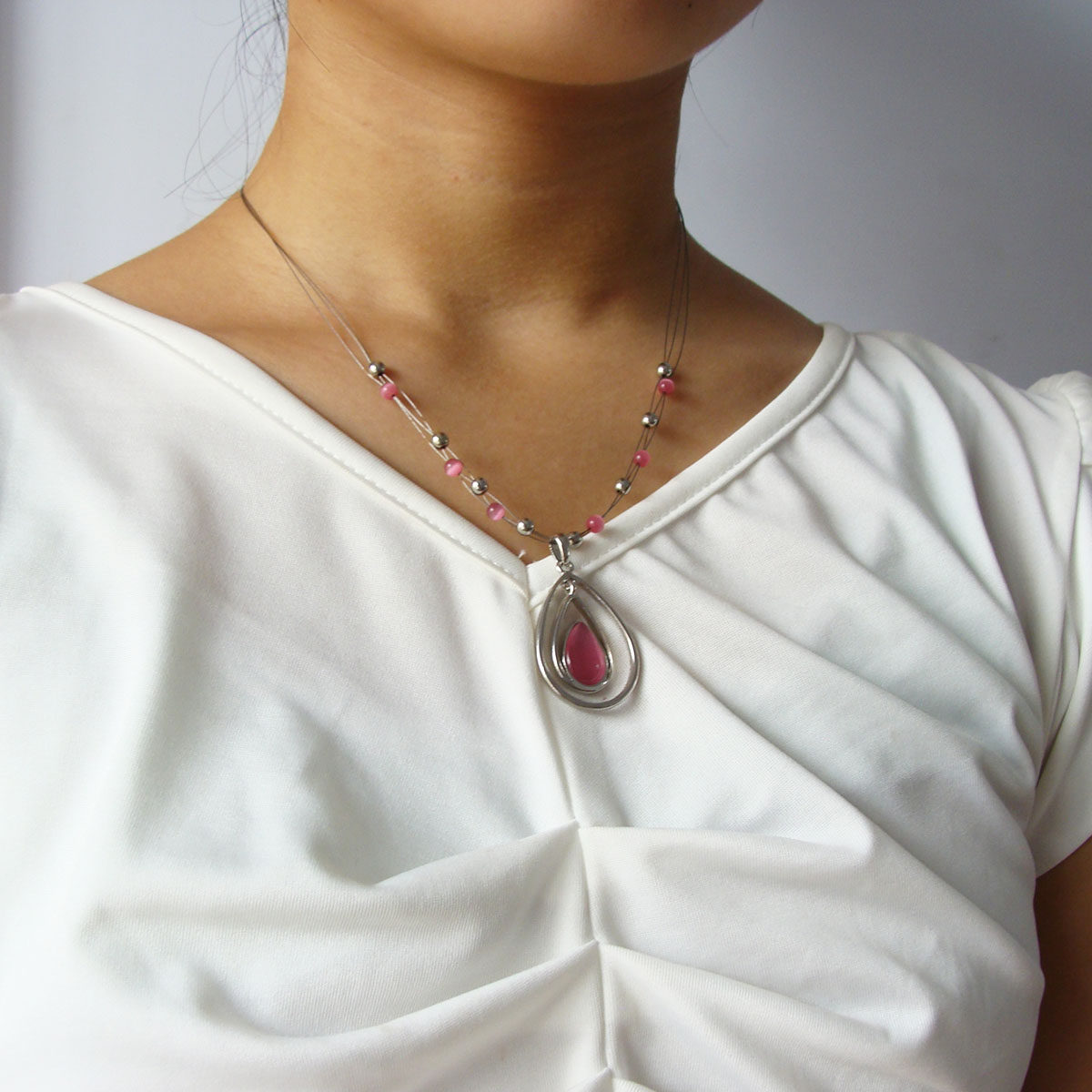 새로운 보석 유럽과 미국의 보석 유행 뜨거운 판매 짧은 고양이 눈 하이 엔드 목걸이 쇄골 체인 슈퍼 아름다운 C58