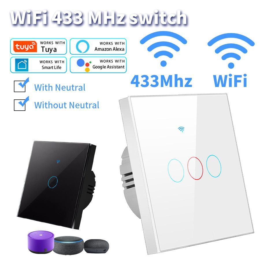 涂鸦智能wifi远程无线触摸开关控制面板家用86型