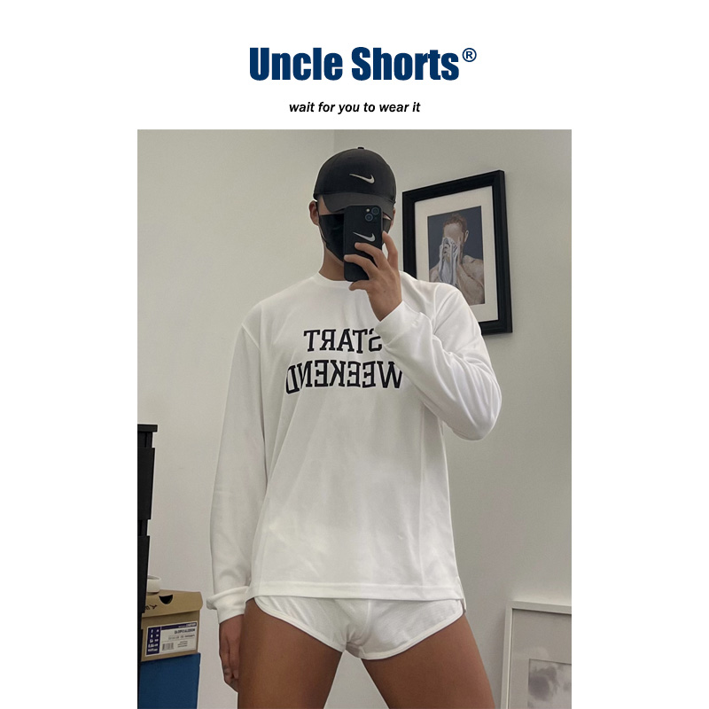 体育生白色篮球服T恤打底秋冬款